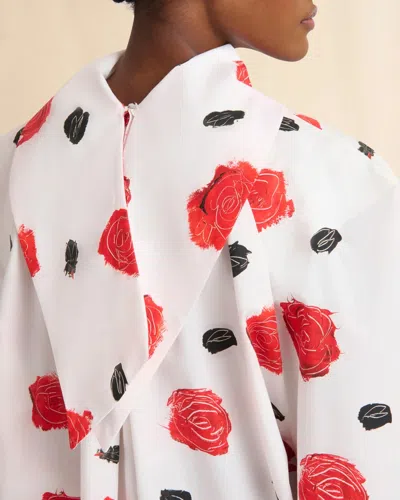 Marni Balloon Top With Long Raglan Sleeves Lily White
