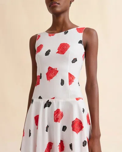 Marni Midikleid Mit Rosen-print
