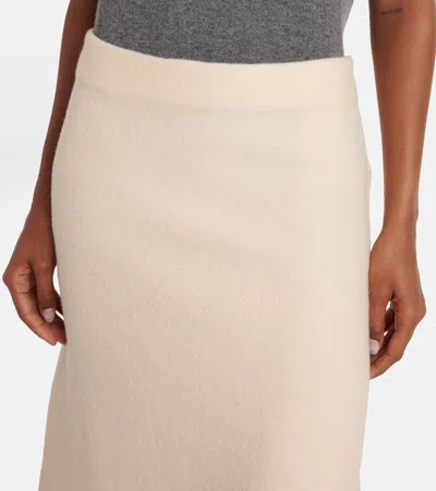 Jil Sander Boiled Wool Midi Skirt