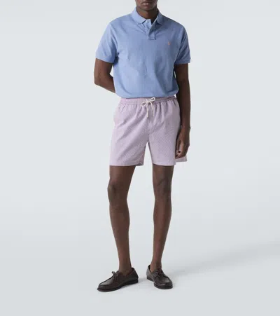 Polo Ralph Lauren Cotton Polo Shirt With Logo In Blue