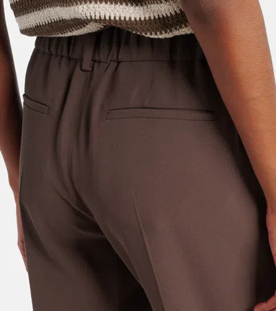 Brunello Cucinelli Modern Relaxed Fit Tailored Trousers In Brown