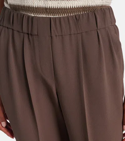 Brunello Cucinelli Modern Relaxed Fit Tailored Trousers In Brown