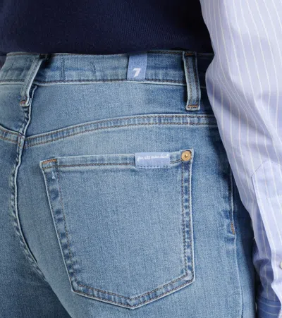 7 For All Mankind Modern Dojo Soho Flared Jeans In Blue