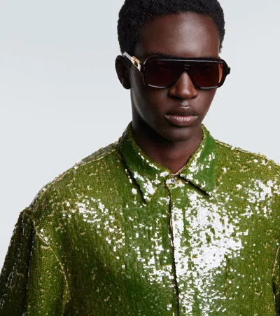 Jacques Marie Mage Fugue Aviator Sunglasses