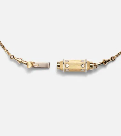 Marie Lichtenberg Love Baby Locket 18kt Yellow And White Gold Pendant Necklace With Diamond