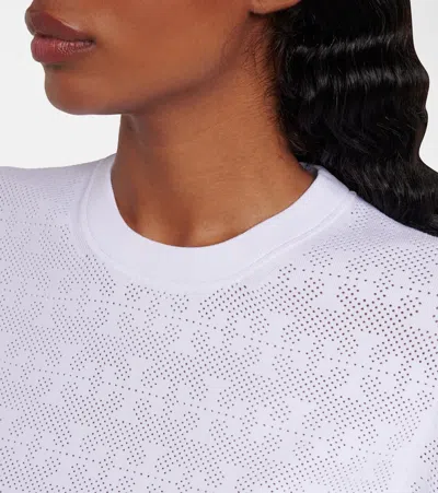 Tory Burch T Monogram Jacquard Sweater In White