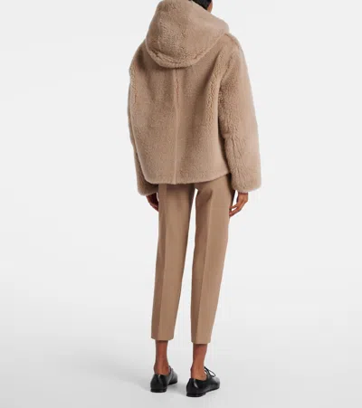 S Max Mara Sole Hooded Shearling Jacket