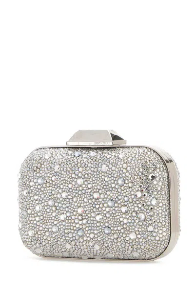 Jimmy Choo Embellished Fabric Cloud Clutch
