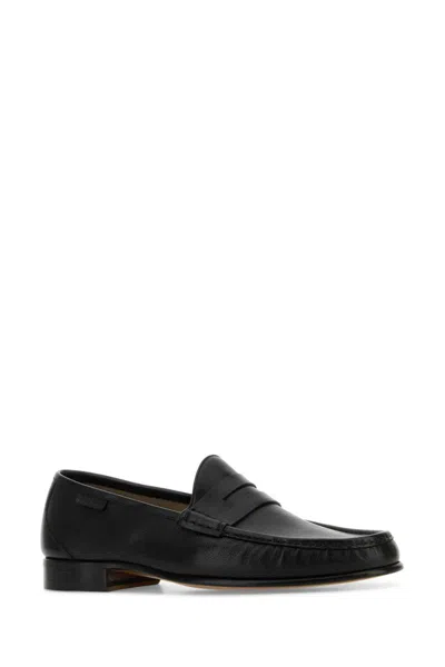 Tom Ford Black Leather Loafers