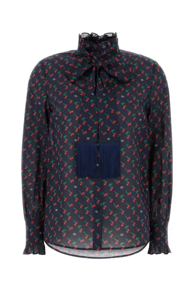 Valentino Garavani Women Printed Cotton Shirt
