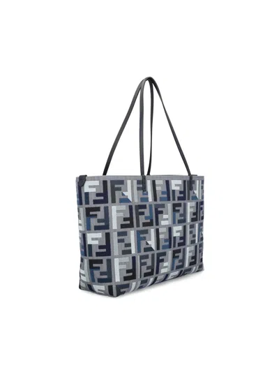Fendi Roll Large Tote-bag In Blue