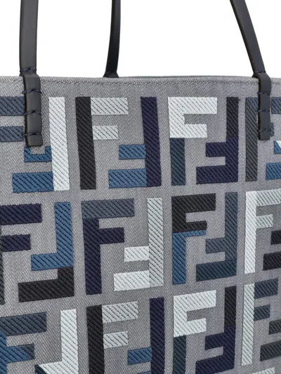 Fendi Roll Large Tote-bag In Blue