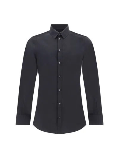 Dolce & Gabbana Black Stretch Poplin Shirt