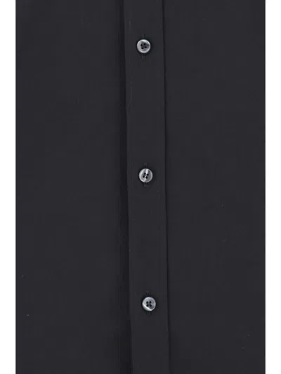 Dolce & Gabbana Black Stretch Poplin Shirt