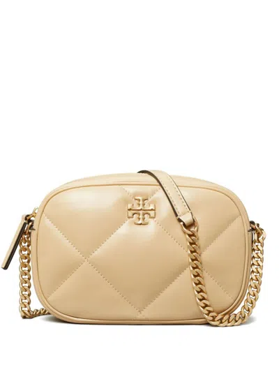 Tory Burch Kira Diamond-quilted Leather Crossbody Bag In Vanilla Soft Serve
