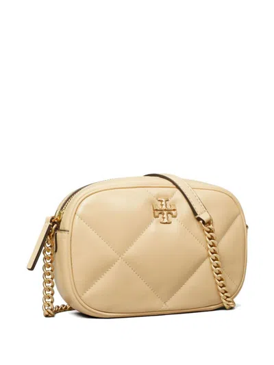 Tory Burch Kira Diamond-quilted Leather Crossbody Bag In Vanilla Soft Serve