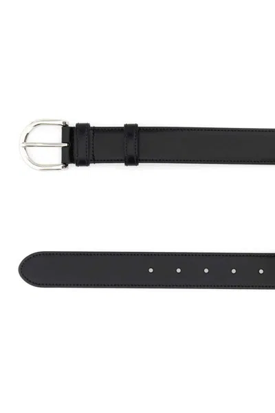 Prada Cintura In Pelle Nera  Donna In Black