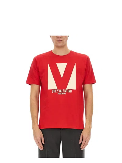 Valentino T-shirt Logo In Red