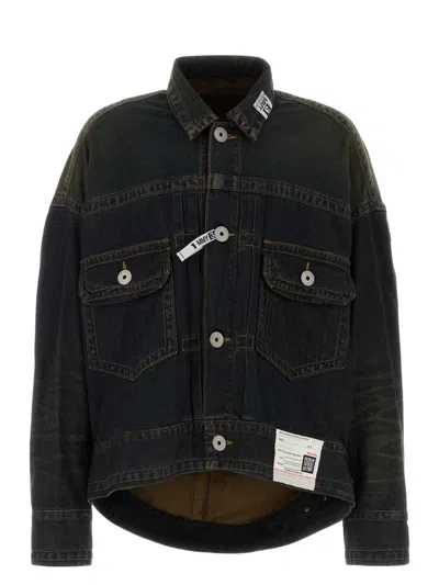 Miharayasuhiro Maison Mihara Yasuhiro Denim Jacket In Black
