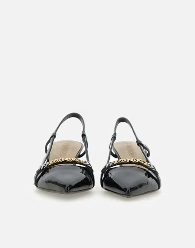 Pinko Gloria Patent Leather Slingback Pumps