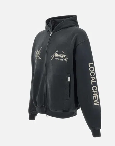 Represent Oversized Zip-up Hoodie With Bold Graphics