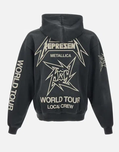 Represent Oversized Zip-up Hoodie With Bold Graphics