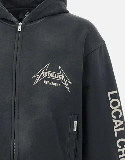 Represent Oversized Zip-up Hoodie With Bold Graphics