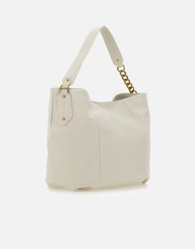 Liu •jo Liu Jo Magena Vegan Leather Cream Shoulder Bag