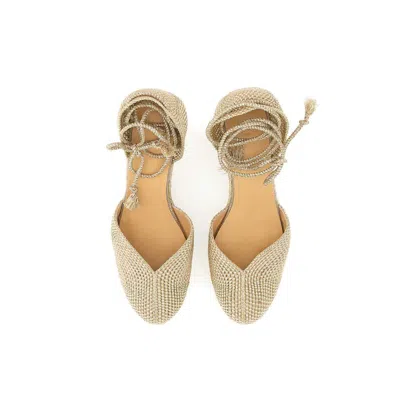Castaã±er Castaner Cora Gold Wedge Espadrilles
