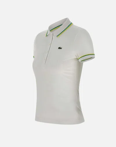 Lacoste Stretch Cotton Polo Logo Placket