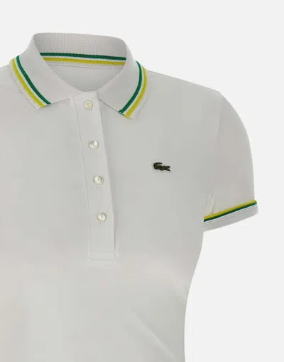 Lacoste Stretch Cotton Polo Logo Placket