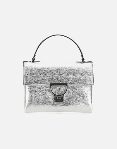 Coccinelle Arlettis Silver Maxi Grain Bag