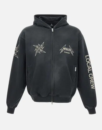 Represent Oversized Zip-up Hoodie With Bold Graphics