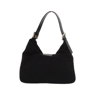 Pre-owned Fendi Black Felt Shoulder Bag ()