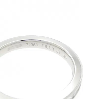 Pre-owned Fred Platinum Platinum 950 Band Ring () In Silver