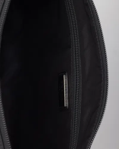 Prada Large Re-nylon And Saffiano Leather Shoulder Bag In Black