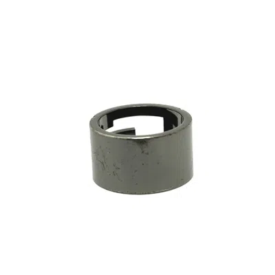 Pre-owned Gucci Black Silver Metal Band Ring () In Multi