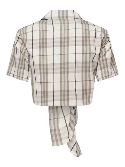 Burberry Camicia In Popeline Ricamato  Donna