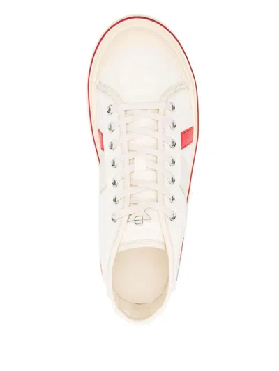 Bottega Veneta Eliot Mid-top Canvas Sneakers In White