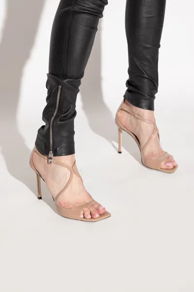 Jimmy Choo Patent Leather Azia 95 Sandals In Multicolor