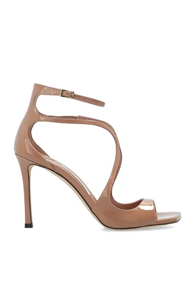 Jimmy Choo Patent Leather Azia 95 Sandals In Multicolor