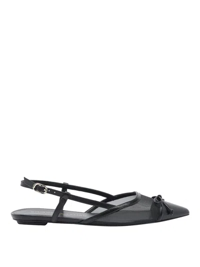 Stuart Weitzman Mid Heel Ballerina Shoes With Pointed Toe