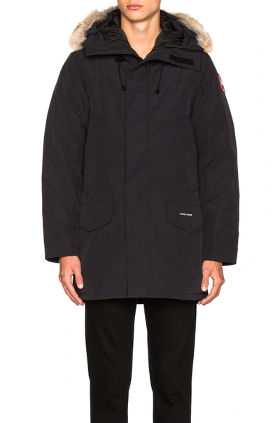 Shop Canada Goose Langford Parka In Navy