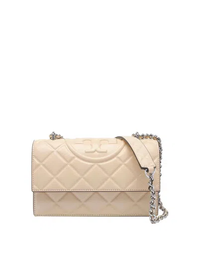 Tory Burch Small Fleming Convertible Shoulder Bag In Neutral