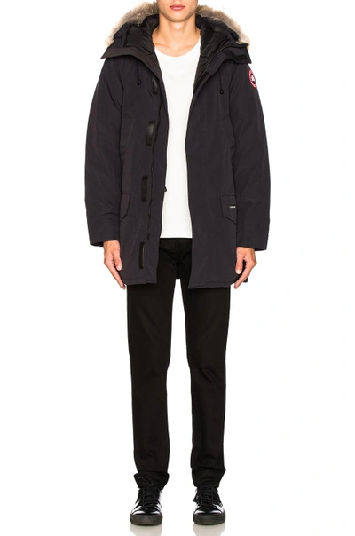 Shop Canada Goose Langford Parka In Navy