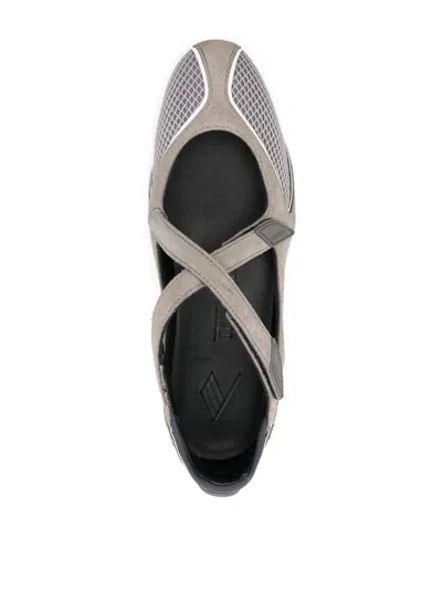Attico Floor 01 Flat Ballerina In Gray