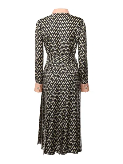 Valentino Este\n\nmidi Twill Dress With All The
