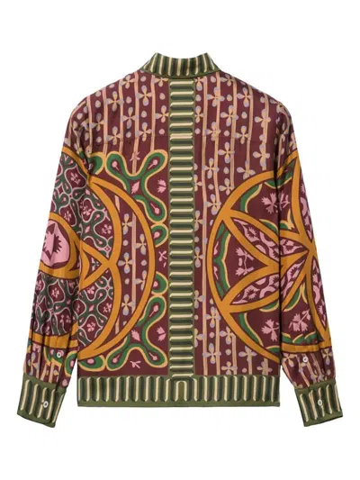 La Doublej Eclipse Placee Yellow In Silk Twill