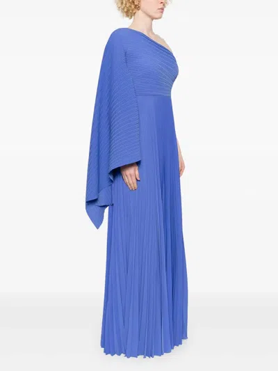 Solace London Maci Maxi Dress In Blue