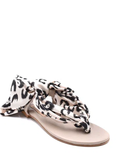 Avec Modération Avec Moderation Flip-flops In Animal Print